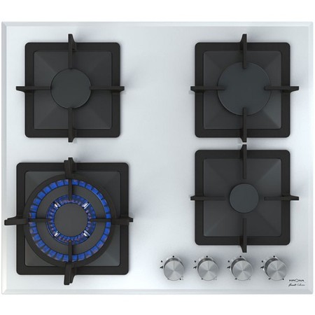 Krona Calore 60 WH, gas, 4 burners, 60 cm, white.