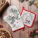 Set of kitchen. Dolyana "Bullfinch": mittens 20x28 cm, severity 17x17 cm, 35% HL, 65% PE