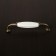 Stylish Ceramics 003 bracket handle, ceramic 128 mm, bronze color