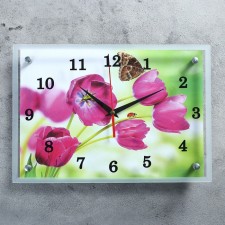 Carty clock is wall, series: flowers, 