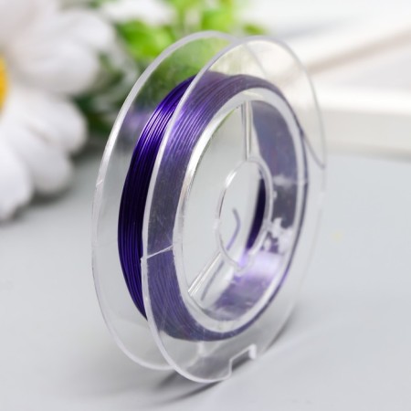 Biser wire d 0.3 mm, lilac steering wheel. 10 m