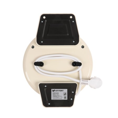 Electric wafer KitFort KT-1624, 1000 watts, Vienna waffles, beige-4