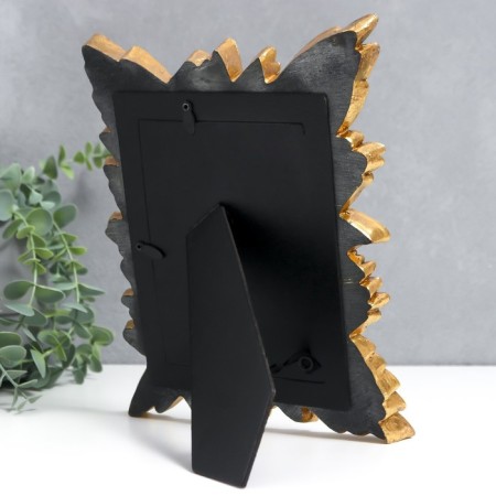 Photo frame Polystone 10x15 cm "Fogger" gold 19x25.5 cm-2