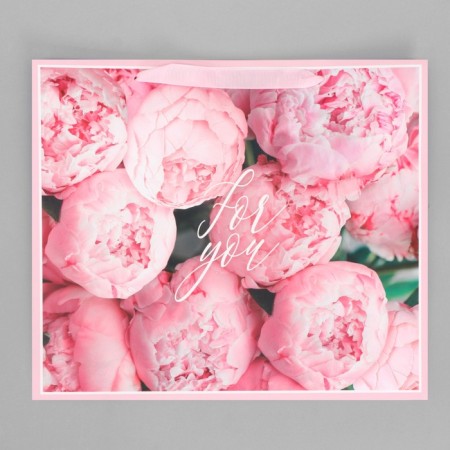 Gift Laminated horizontal package, packaging, “For You”, M 30 x 25.5 x 9 cm-5