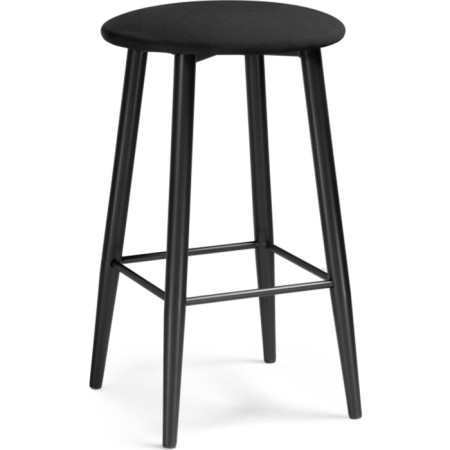 Haric Gangtock chair Black Metal/velor, black/black 38x38x62 cm