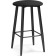 Haric Gangtock chair Black Metal/velor, black/black 38x38x62 cm