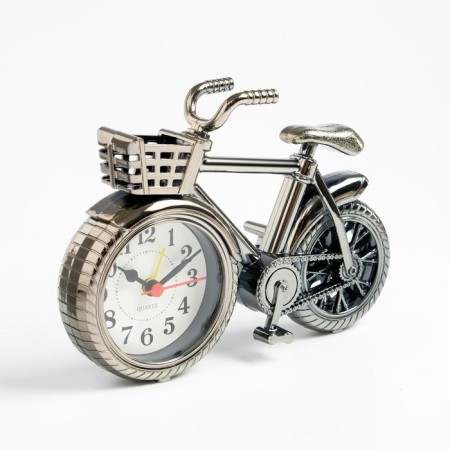 Clock - alarm clock "Bicycle", discrete move, D -7 cm, 13.5 x 18.5 cm, aa-1