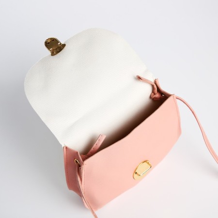 Baby bag on fasting, white/pink color-2