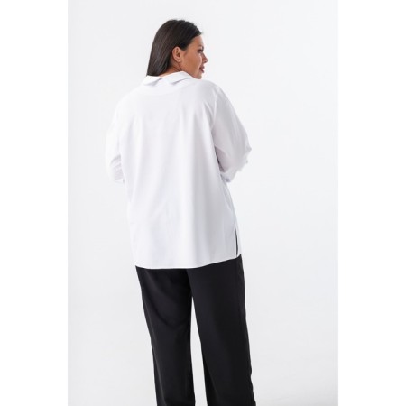 Female blouse, size 56, white color-4
