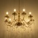 Caus "Maldiva" 10he14 40W gold 62x62x32-82cm Bayerlux