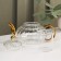 Tea -glass set "Diana in gold", 3 items: kettle 550 m, 2 circles 150 ml