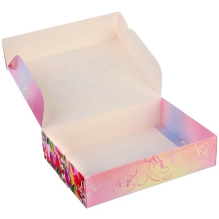 Gift box, folding "March 8" 16x23x7.5 cm, Minnie Mouse-1