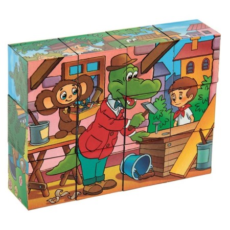 Cubes "Cheburashka", 12 pieces-1