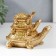 Souvenir Polystone "Pyramid from Turtles" Gold 11.5x9.5x14.5 cm
