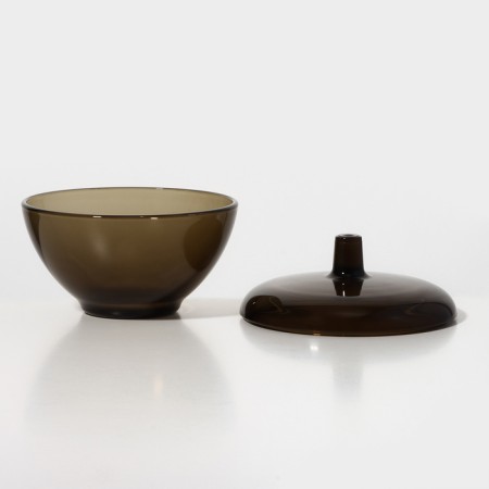 Glass sugar, h = 12 cm, d = 11 cm, with a lid-1