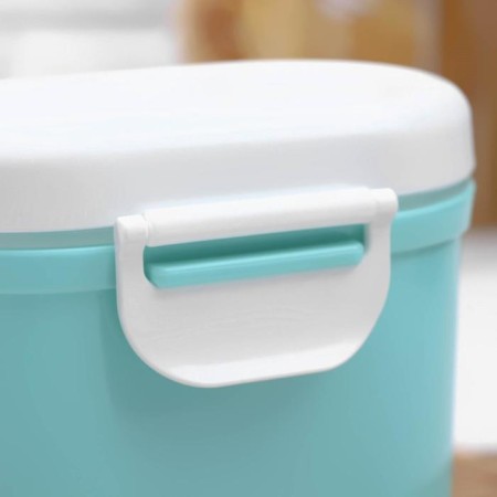 Plastic jar for bulk products with a measured spoon, 800 ml, 13.5 × 10 × 15 cm, color mix-4