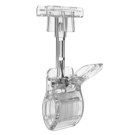 The holder of the plastic frame is universal, 5.5 × 5 × 12 cm, the color is transparent-3