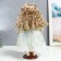 Doll Collectible Ceramics "Judith in a delicate-so-so-sole dress with flowers" 30 cm