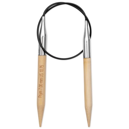 Circular knitting needles, bamboo, 7.0 mm/40cm, 1 pc-1