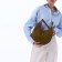 Female bag Textura, cosmetic bag, average size, khaki color