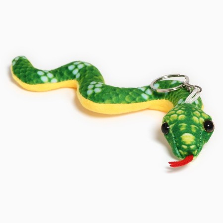 Soft toy "snake" on a key fob, 18 cm, color mix-1