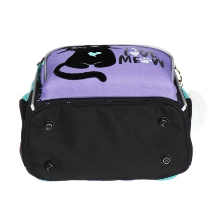 School standard, 33 x 25 x 13 cm, Grizzly, + bag for shoes, black/lilac-6