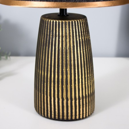 Jolani lamp E14 40W Black with a golden patina 23x23x36.5 cm Risalux-4