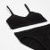 Female set (top, panties) Black color, size 42-44