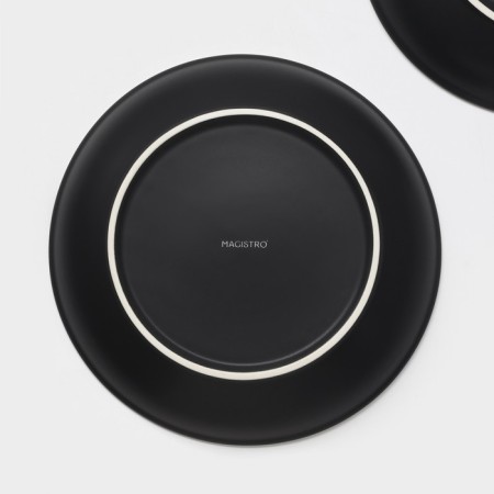 A set of ceramic magistro Matt Black, 950 ml, 23.5 × 4 cm, 2 pcs-6