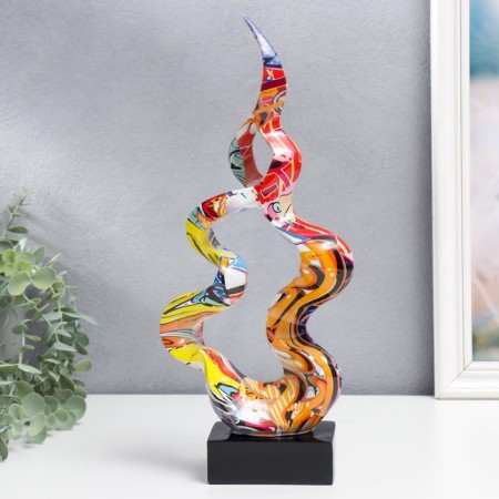 Souvenir Polystone "Abstraction. Curve line" Graffiti 35x6.5x14 cm-3