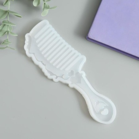 Mold Silicon "comb with heart" 0.7x5x18 cm