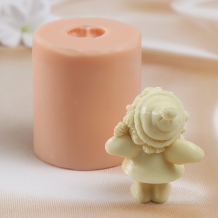 Silicone Mold "New Year's Angel2" 6x5.5x7.5 cm (pent. 7x5.3x3.5 cm)-3