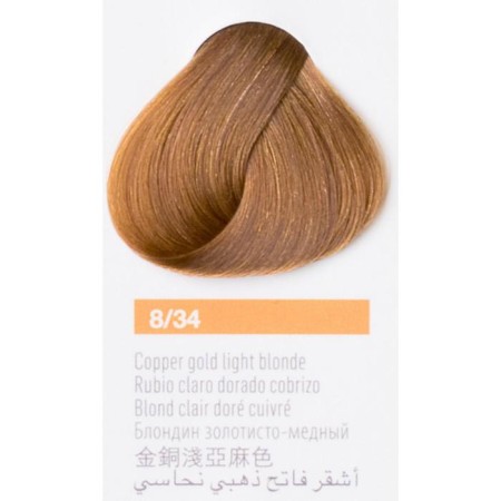 Lakme Collage Cream-Color, tone 8/34 light white golden copper-red, 60 ml