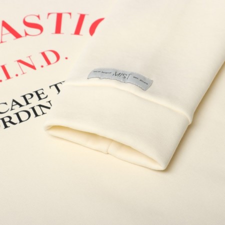 The sweaty female sweatshirt with the basis of Mist Cozy Style, milk, size 56-2