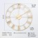 Wall clock, series: loft, smooth move, d-60 cm, gold