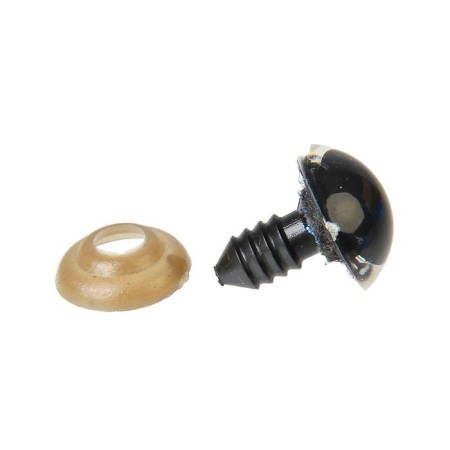 Screw eyes with plugs, “sparkles” set of 30 pcs, size 1 pc: 1.6 cm, blue color-1