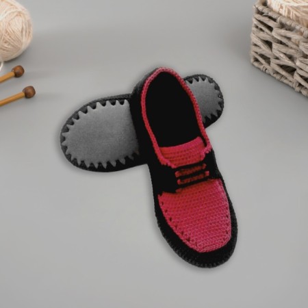 Sole for knitting shoes "Eva" Size "40", thickness 7 (± 0.5) mm, black-4