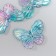 Decor for creativity Plastic "Blue-lilac butt" set of 5 pcs 3.2x4.1 cm
