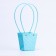 Bag for flowers Blue moisture-resistant, 12x12-8x8-12.5 cm
