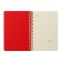 A5 business test, 60 sheets in the PragMatic cage, cardboard cover, tinted block 80g/m2, red