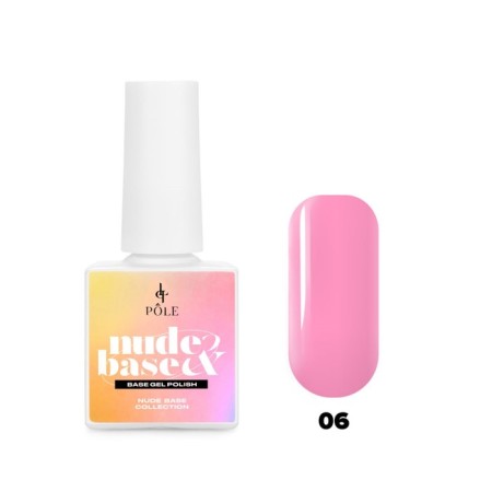 Color base Pole Nude Base, No. 06 Pink Hydrangea, 8 ml