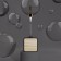 A set of accessories for the bathroom "Agat", 4 items (dispenser, soap dish, 2 glasses), black color