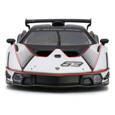 Racing machine BBURAGO LAMBORGHINI Essenza SCV12, DIE-CAST, 1:24, Black and white color-9