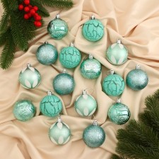 Set of balls plastic D-6 cm, 16 pcs 