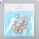 Decor for creativity plastic, rhinestones "Round flower with pearl" set of 15 pcs 1.9x1.9 cm