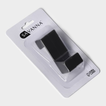 A set of metal distant hooks Savanna Black Loft Door EVERY, 2 pcs, 5 × 6.5 × 1.5, door 2 cm-3