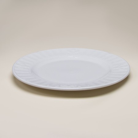 Set of porcelain plates SL Home "Vintage Frank", D = 27 cm, white color-5