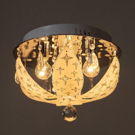Chandelier 5844/300 CR chrome 3x40W E14 LED PDU 30x30x19cm-3