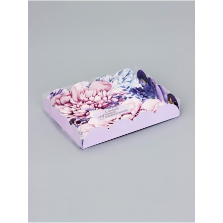 Cookie box, confectionery packaging, "compliment", 14 x 10.5 x 2.5 cm
