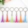 Plastic keychain "Eiffel Tower Color" mix 4x1.6x1.6 cm